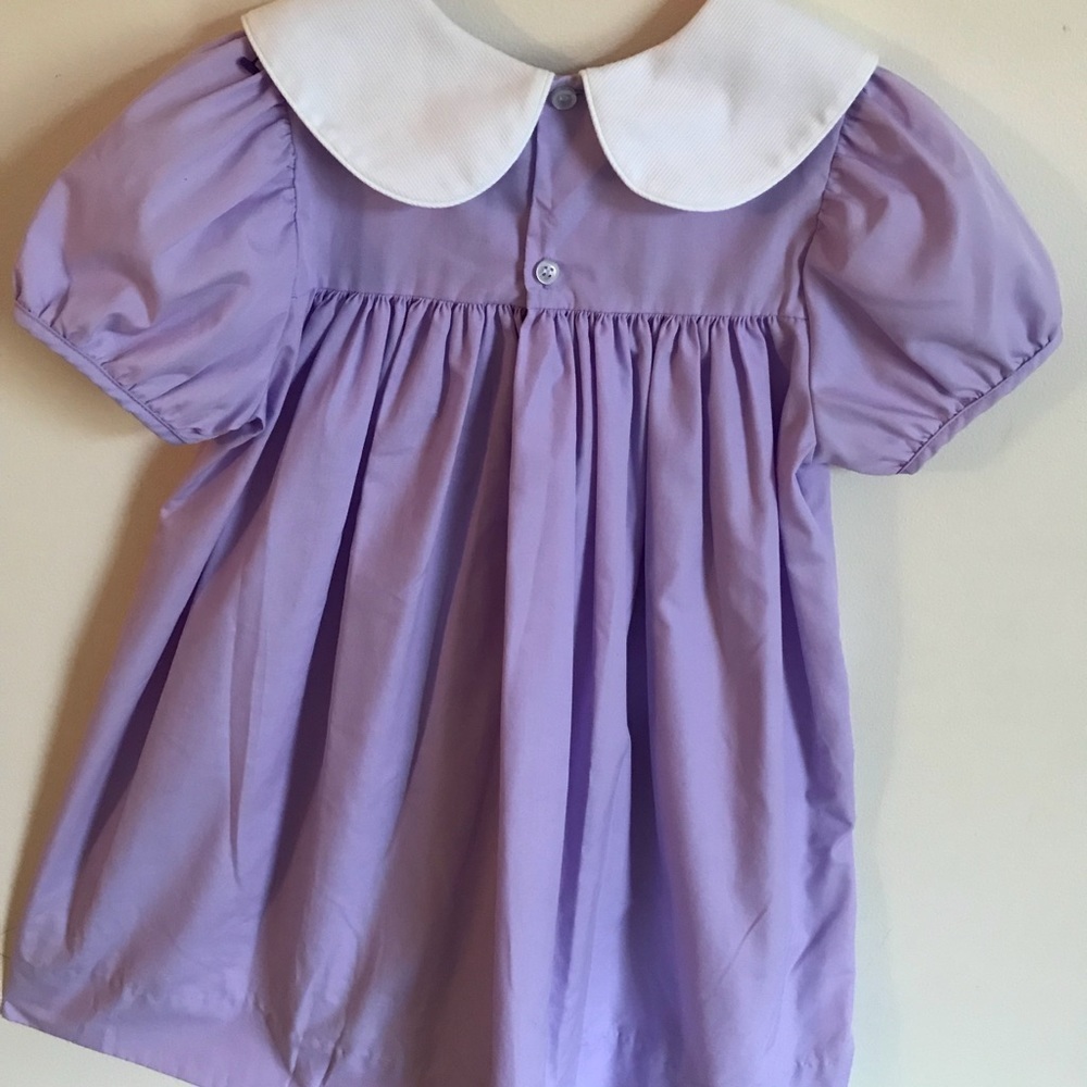 Vintage Custom Round Collar Appliqué Dress - Picture 4 of 4